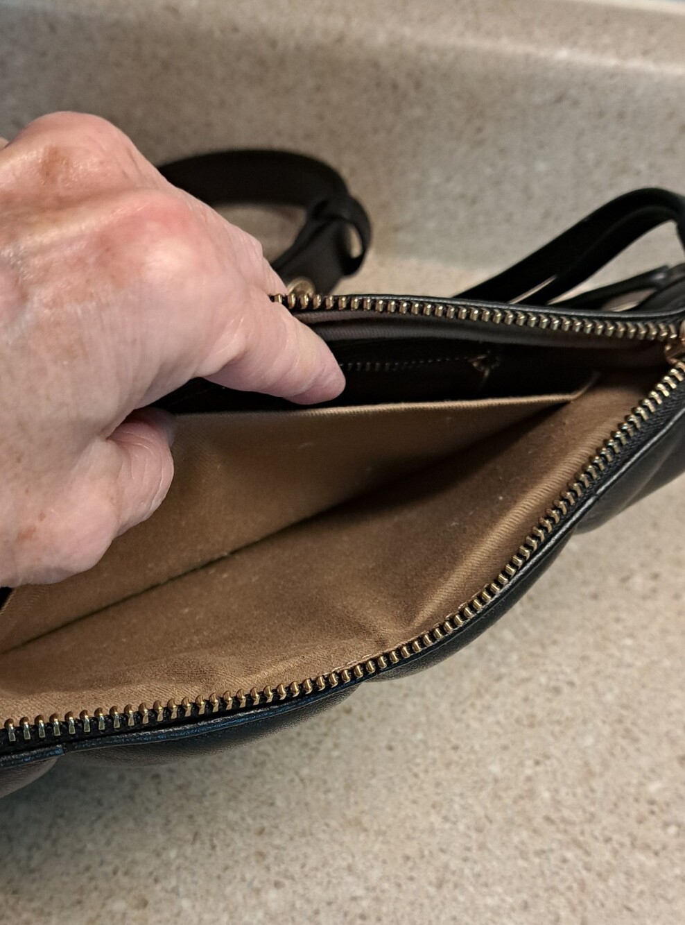 All Saints Eve Quilted Leather Crossbody Bag - Picture 8 of 11